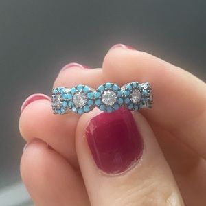 Handmade turquoise stone ring. Size 7.
